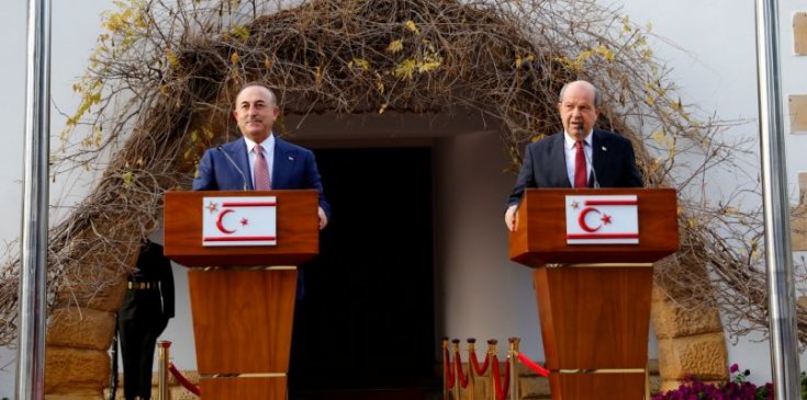 Çavuşoğlu ile KKTC Cumhurbaşkanı Tatar'dan ortak açıklama
