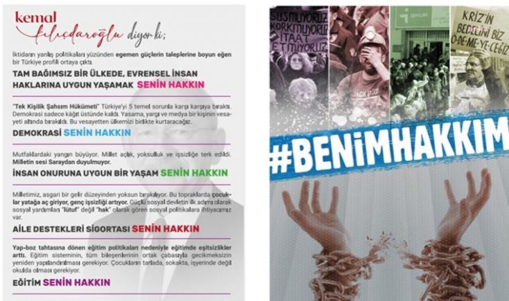 CHP, 81 ilde “Benim Hakkım” başlıklı broşür dağıttı