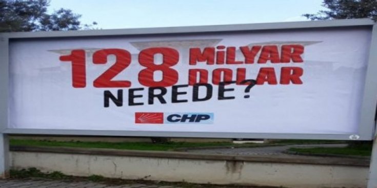 CHP'nin Kastamonu'daki '128 milyar dolar nerede?' afişine de soruşturma başlatıldı