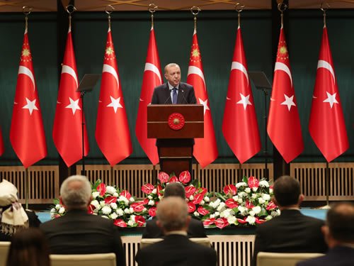 Erdoğan kabine açıklamasında; '1 Mart itibarıyla yeni “Kontrollü Normalleşme” sürecini başlattık' Erdoğan kabine açıklamasında; '1 Mart itibarıyla yeni “Kontrollü Normalleşme” sürecini başlattık'