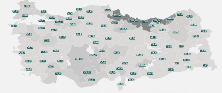 Haftalık vaka artışı haritası yayınlandı