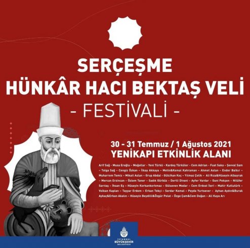 İBB'den 'Serçeşme Hünkâr Hacı Bektaş Veli Festivali' İBB'den 'Serçeşme Hünkâr Hacı Bektaş Veli Festivali'