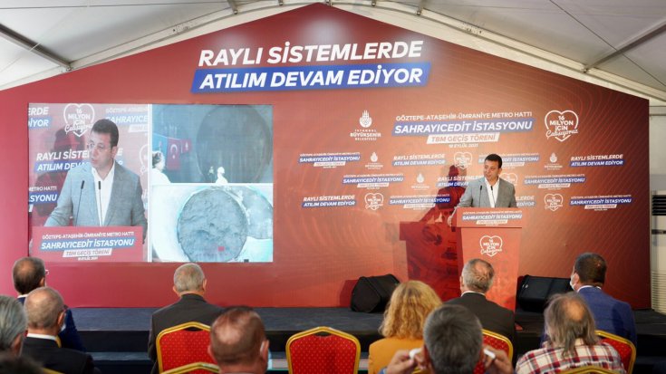 İmamoğlu: Dünyanın en önemli metro atılımlarından birini yapıyoruz İmamoğlu: Dünyanın en önemli metro atılımlarından birini yapıyoruz