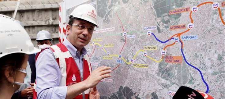 İmamoğlu'ndan 'İBB, metro hattını durdurdu' iddialarına yanıt: Onay çıktığında ve kredi bulunduğunda çalışmalar başlayacak İmamoğlu'ndan 'İBB, metro hattını durdurdu' iddialarına yanıt: Onay çıktığında ve kredi bulunduğunda çalışmalar başlayacak