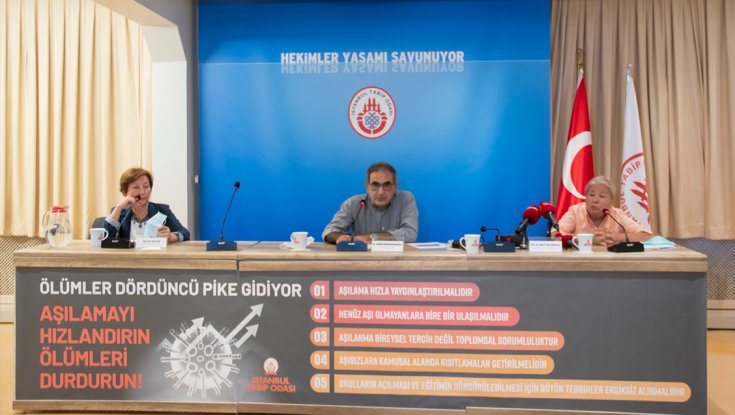 İstanbul Tabip Odası: 'Aşılamayı hızlandırın, ölümleri durdurun'