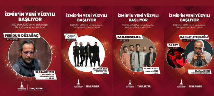 İzmir yeni yıla konserler ve ışık gösterisiyle girecek İzmir yeni yıla konserler ve ışık gösterisiyle girecek