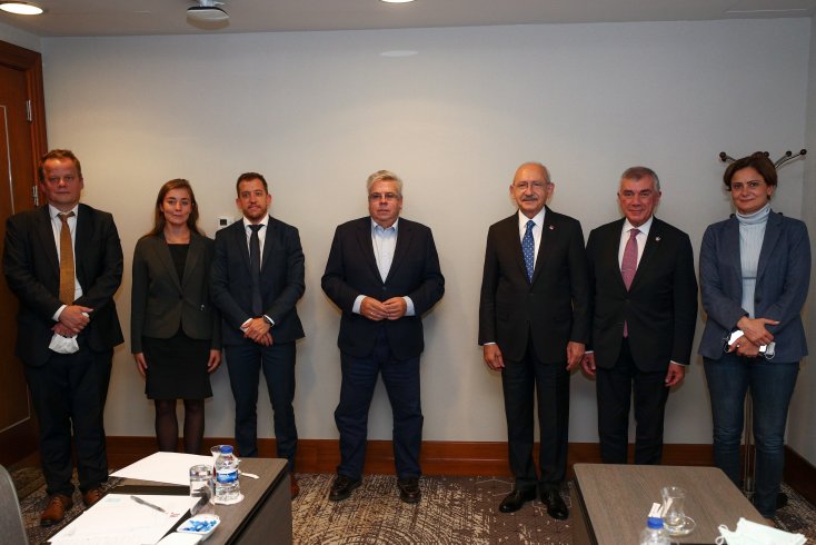 Kılıçdaroğlu, Avrupa Parlamentosu heyeti ile bir araya geldi
