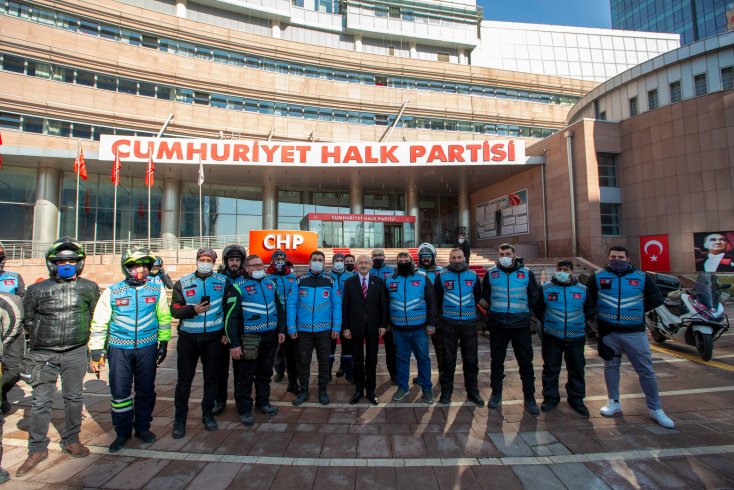Kılıçdaroğlu, motokuryeler ile bir araya geldi
