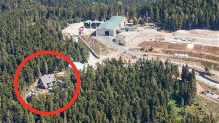 Maden sahasına kaçak villa yapıldı Maden sahasına kaçak villa yapıldı