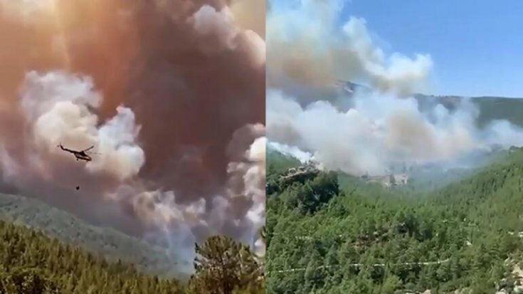Manavgat ve Burdur Bucak’ta orman yangını Manavgat ve Burdur Bucak’ta orman yangını