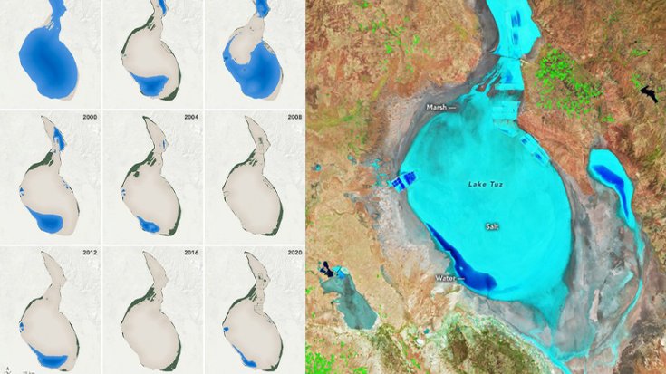 NASA'dan Tuz Gölü paylaşımı