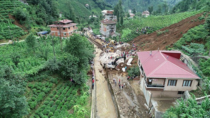 Rize'deki sel bölgelerinde acele kamulaştırma kararı