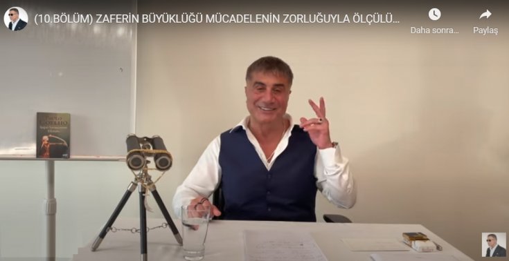 Sedat Peker 10. videoyu yayınladı; Zaferin Büyüklüğü Mücadelenin Zorluğuyla Ölçülürmüş