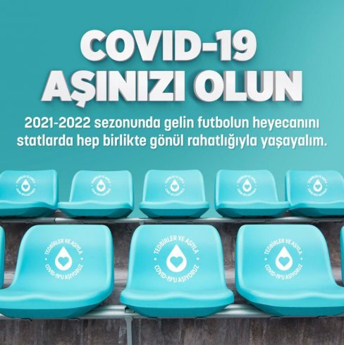 Spor kulüplerinden 'COVID-19 aşınızı olun' kampanyası