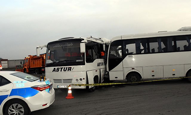 Tekirdağ’da işçi servisleri çarpıştı: 19 kişi yaralandı