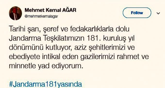 Twitter 'Mehmet Kemal Ağar' hesabını askıya aldı