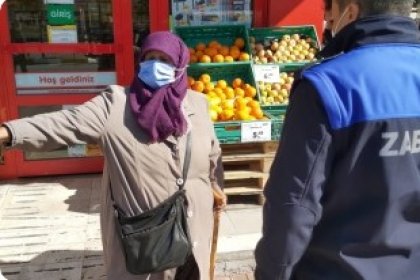 Burhaniye zabıta ekiplerinden dilenci operasyonu
