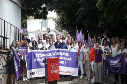 CHP Kırklareli il örgütünden 'İstanbul Sözleşmesi yaşatır' açıklaması