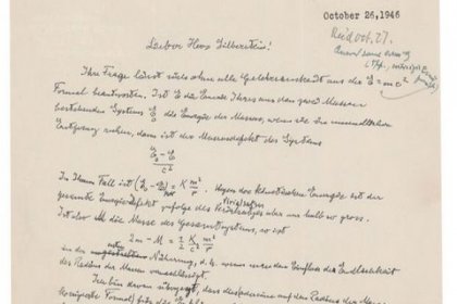 Einstein’ın el yazısı mektubu 1,2 milyon dolara satıldı