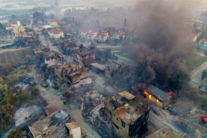 Erdoğan duyurdu: Yangından etkilenen yerler afet bölgesi ilan edildi