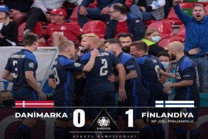 EURO 2020 B Grubu ilk hafta maçında Finlandiya, Danimarka'yı 1-0 yendi