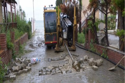 İSKİ Gümüşyaka sahilindeki çalışmalarda sona yaklaştı