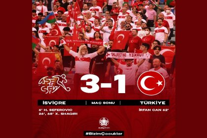 İsviçre 3-1 Türkiye