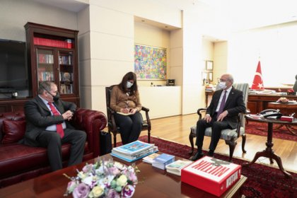 Kılıçdaroğlu, İspanya’nın Türkiye Büyükelçisi Hergueta ile görüştü