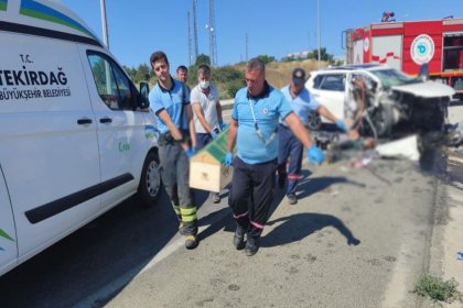 Tekirdağ'da trafik kazası: 3 ölü, 1 ağır yaralı