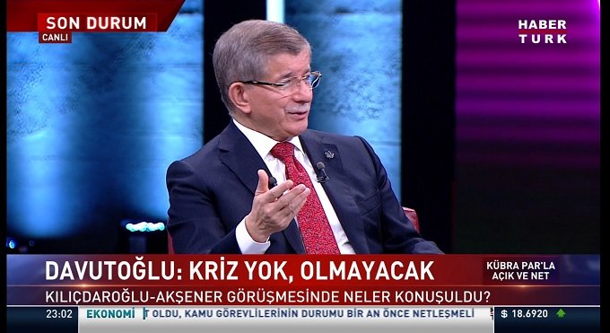 Ahmet Davutoğlu: Bahçeli küçük aklıyla altılı masanın içerisine fitne sokmaya çalışıyor!