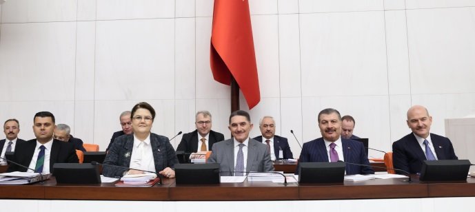 Aile ve Sosyal Hizmetler, İçişleri ve Sağlık bakanlıklarının 2023 yılı bütçeleri görüşüldü