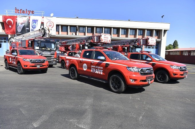 Ankara itfaiyesinin araç filosu güçleniyor