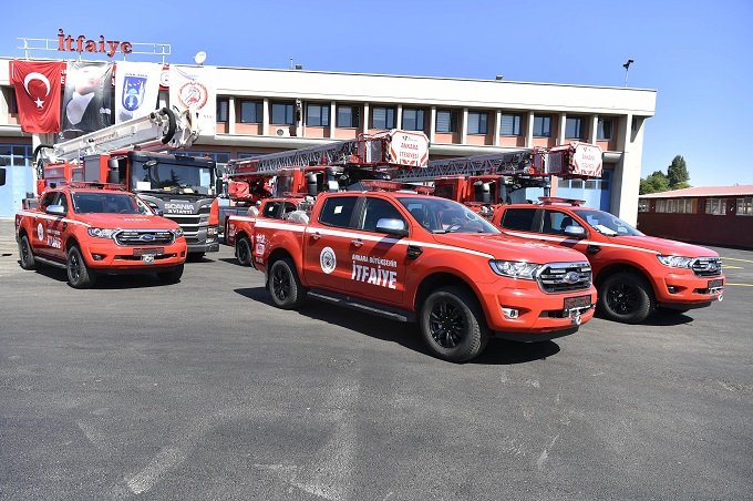 Ankara itfaiyesinin araç filosu güçleniyor Ankara itfaiyesinin araç filosu güçleniyor