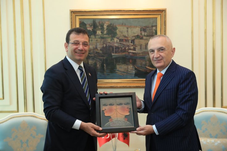 Arnavutluk Cumhurbaşkanı’ndan İmamoğlu’na ziyaret
