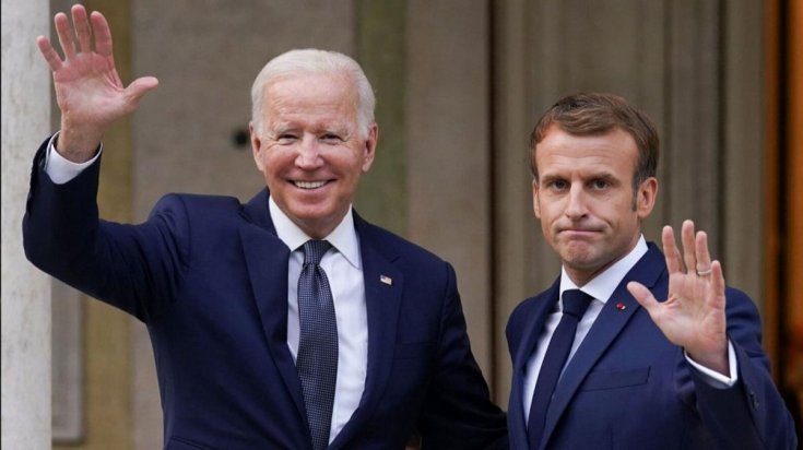 Biden ile Macron, Ukrayna krizini görüştü