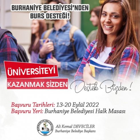 Burhaniye Belediyesi üniversite bursları için yeni dönem başvuruları başladı