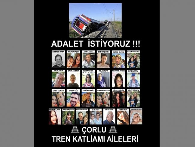 Çorlu tren katliamı davasının 11. duruşması 5 Ekim 2022 Çarşamba günü görülecek Çorlu tren katliamı davasının 11. duruşması 5 Ekim 2022 Çarşamba günü görülecek