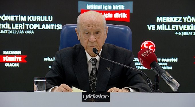 Devlet Bahçeli; 'Zillet ittifakı Türkiye’ye doğrultulmuş kanlı silahın pas tutmuş tetiğidir' Devlet Bahçeli; 'Zillet ittifakı Türkiye’ye doğrultulmuş kanlı silahın pas tutmuş tetiğidir'