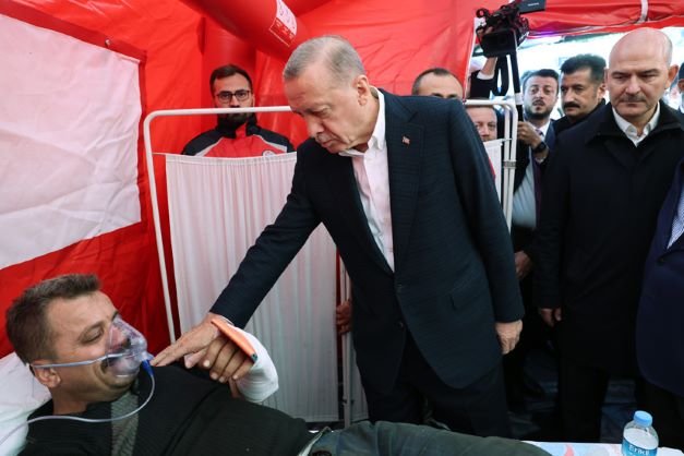Erdoğan, Amasra’daki maden kazası bölgesinde incelemelerde bulundu
