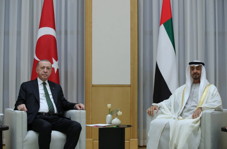 Erdoğan ve heyeti, Birleşik Arap Emirlikleri Kasr El Vatan Sarayı'nda 13 anlaşma imzaladı