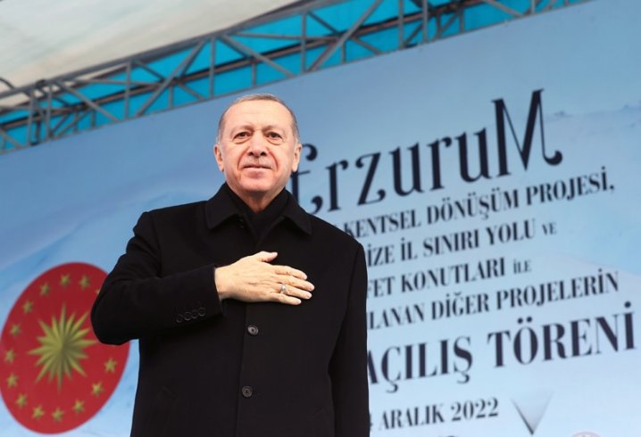 Erdoğan, Erzurum’da toplu açılış törenine katıldı