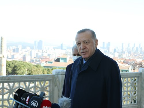 Erdoğan, Koronavirüs tedavisi sonrası Cuma namazını Büyük Çamlıca Camii’nde kıldı Erdoğan, Koronavirüs tedavisi sonrası Cuma namazını Büyük Çamlıca Camii’nde kıldı