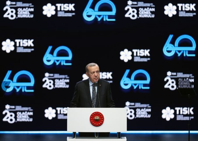 Erdoğan, TİSK Genel Kurulu’na katıldı