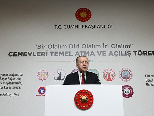 Erdoğan toplu Cemevleri açılışında konuştu; '85 milyon insanımızın her bir ferdi devletimizin birinci sınıf vatandaşıdır'