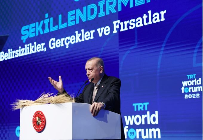 Erdoğan; TRT World Forum’un başarı çıtasını her yıl daha yukarı taşıdığına inanıyorum Erdoğan; TRT World Forum’un başarı çıtasını her yıl daha yukarı taşıdığına inanıyorum