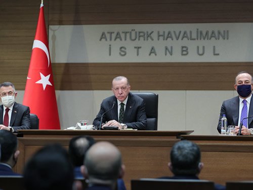Erdoğan; 'Türkiye ve Birleşik Arap Emirlikleri’nin diyalog ve iş birliği, tüm bölgemizin barış ve istikrarı bakımından önem taşıyor' Erdoğan; 'Türkiye ve Birleşik Arap Emirlikleri’nin diyalog ve iş birliği, tüm bölgemizin barış ve istikrarı bakımından önem taşıyor'