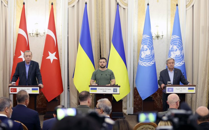Erdoğan; Ukrayna ve Rusya arasında diplomatik sürecin canlandırılması için uluslararası toplumun daha fazla sorumluluk üstlenmesi gerek Erdoğan; Ukrayna ve Rusya arasında diplomatik sürecin canlandırılması için uluslararası toplumun daha fazla sorumluluk üstlenmesi gerek