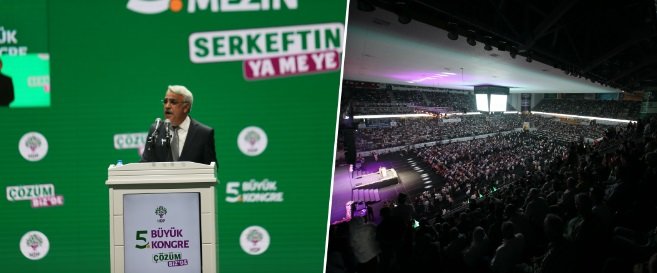 HDP 5. kongresinde konuşan Mithat Sancar: Bu kongre saraylarda kötülük peşinde olanlara 'bize engel olamazsınız' diyor!