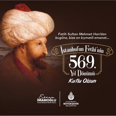 İBB Başkanı Ekrem İmamoğlu’nun katılımı ile İstanbul’daki kutlamalarının 569. Yıldönümündeki adresi Maltepe olacak İBB Başkanı Ekrem İmamoğlu’nun katılımı ile İstanbul’daki kutlamalarının 569. Yıldönümündeki adresi Maltepe olacak