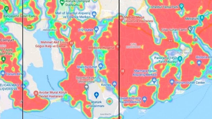 İstanbul’un Koronavirüs haritası %52 kırmızı